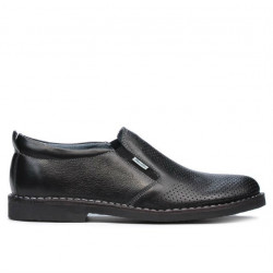 Men casual shoes 7200p black perforat