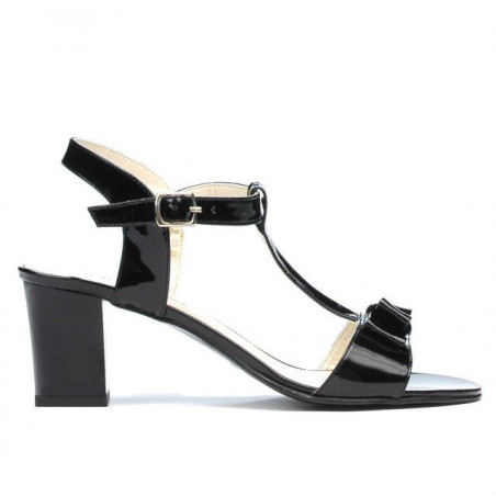 Women sandals 1257 patent black