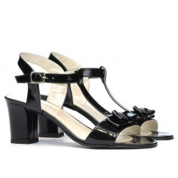 Women sandals 1257 patent black