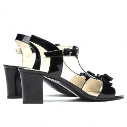 Women sandals 1257 patent black