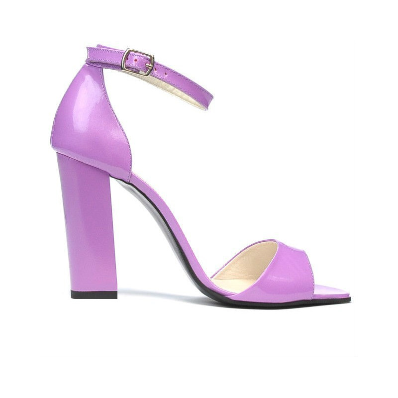 Women sandals 1259 patent light purple