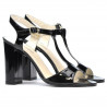 Women sandals 1258 patent black
