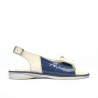 Small children sandals 58c patent indigo+beige