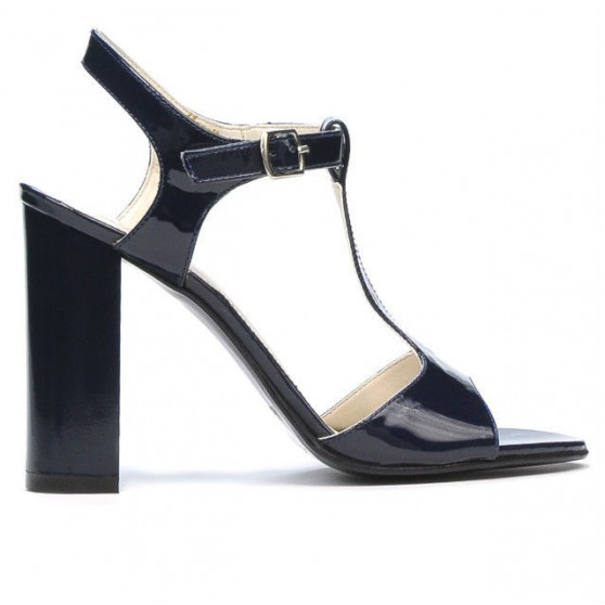 Women sandals 1258 patent indigo