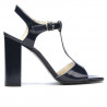 Women sandals 1258 patent indigo