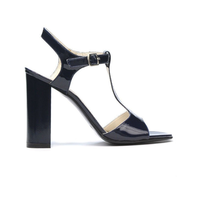 Women sandals 1258 patent indigo