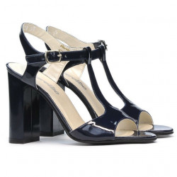Women sandals 1258 patent indigo