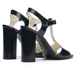 Women sandals 1258 patent indigo