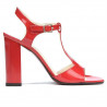 Women sandals 1258 patent red