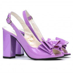 Women sandals 1256 patent light purple