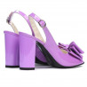 Women sandals 1256 patent light purple