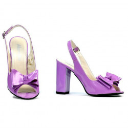 Women sandals 1256 patent light purple