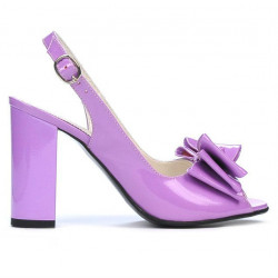 Women sandals 1256 patent light purple