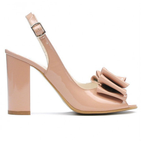 Women sandals 1256 patent nude