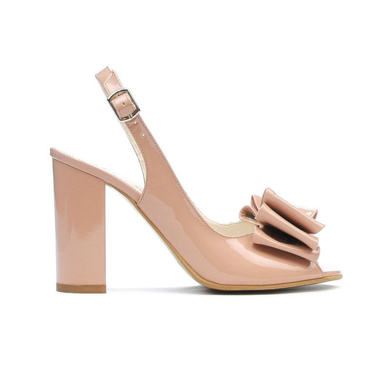 Women sandals 1256 patent nude