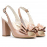 Women sandals 1256 patent nude