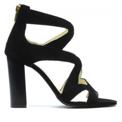 Women sandals 1260 black antilopa