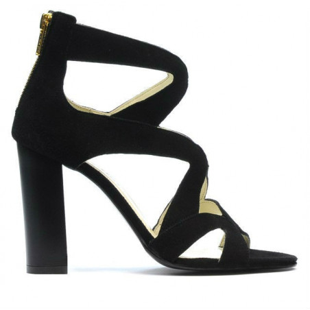 Women sandals 1260 black antilopa