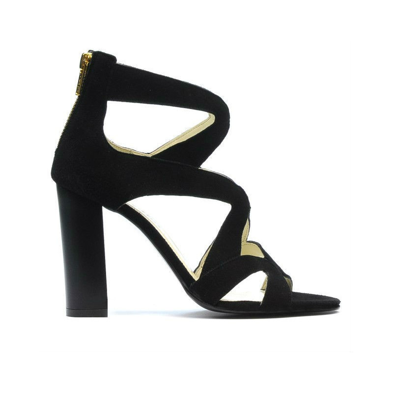 Women sandals 1260 black antilopa