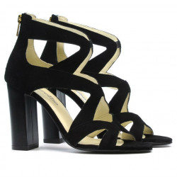 Women sandals 1260 black antilopa