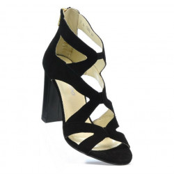 Women sandals 1260 black antilopa