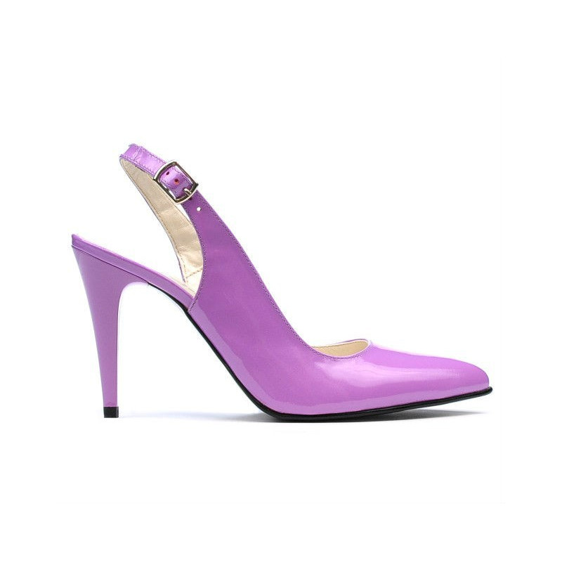 Women sandals 1249 patent purple