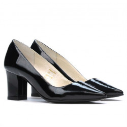 Women stylish, elegant shoes 1253 patent black