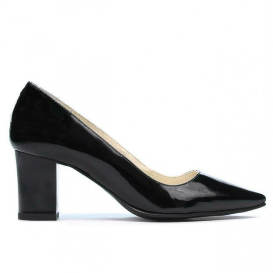 Women stylish, elegant shoes 1253 patent black
