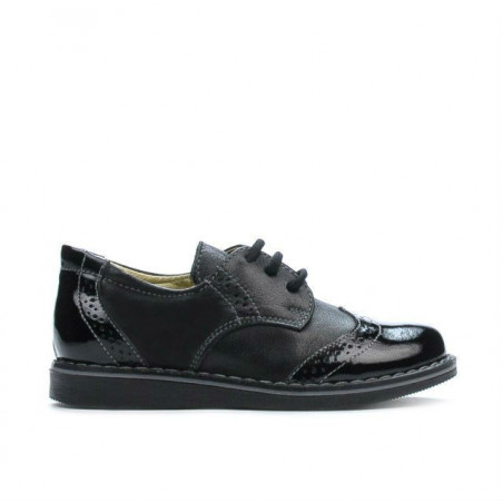 Small children shoes 60c patent black combined