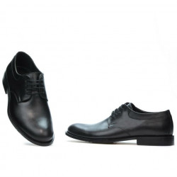 Men stylish, elegant shoes 839 black