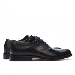 Men stylish, elegant shoes 839 black