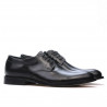 Men stylish, elegant shoes 839 black