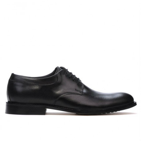 Men stylish, elegant shoes 839 black