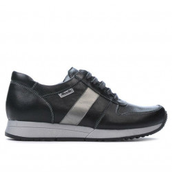 Women sport shoes 679 black+silver