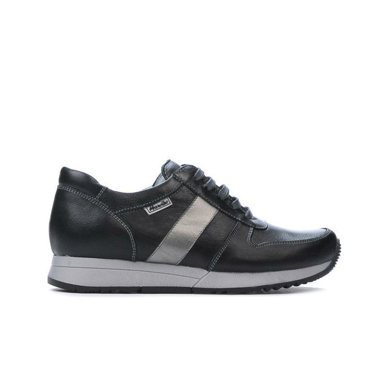 Women sport shoes 679 black+silver