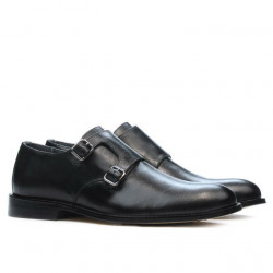 Men stylish, elegant shoes 840 black
