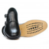 Men stylish, elegant shoes 840 black