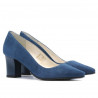 Women stylish, elegant shoes 1253 turcoaz antilopa