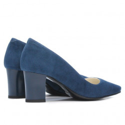 Women stylish, elegant shoes 1253 turcoaz antilopa