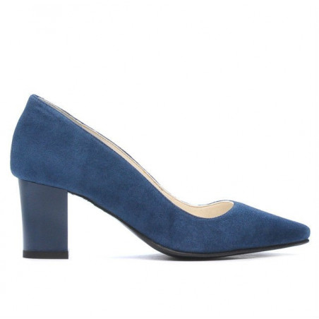 Women stylish, elegant shoes 1253 turcoaz antilopa