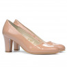 Women stylish, elegant shoes 1209 patent nude