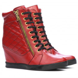 Women boots 3286 red