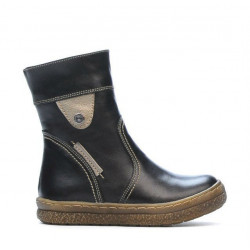 Small children boots 34c black+aramiu