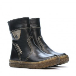 Small children boots 34c black+aramiu