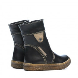 Small children boots 34c black+aramiu