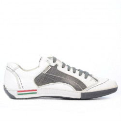 Teenagers stylish, elegant shoes 307 crep white+gray