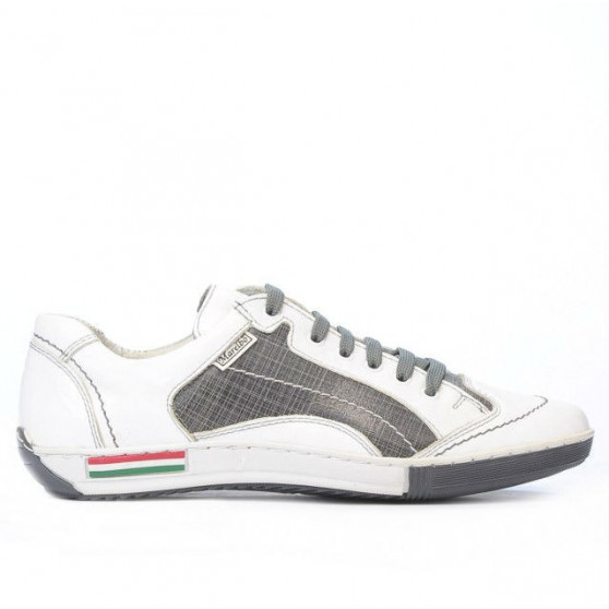 Teenagers stylish, elegant shoes 307 crep white+gray