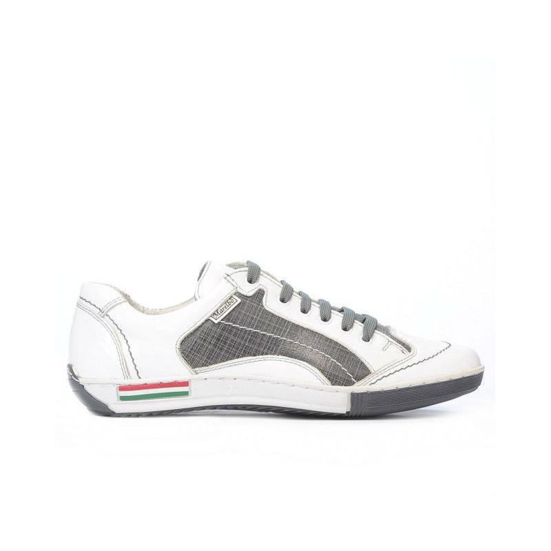 Teenagers stylish, elegant shoes 307 crep white+gray