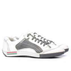 Teenagers stylish, elegant shoes 307 crep white+gray