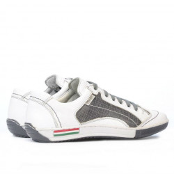 Teenagers stylish, elegant shoes 307 crep white+gray